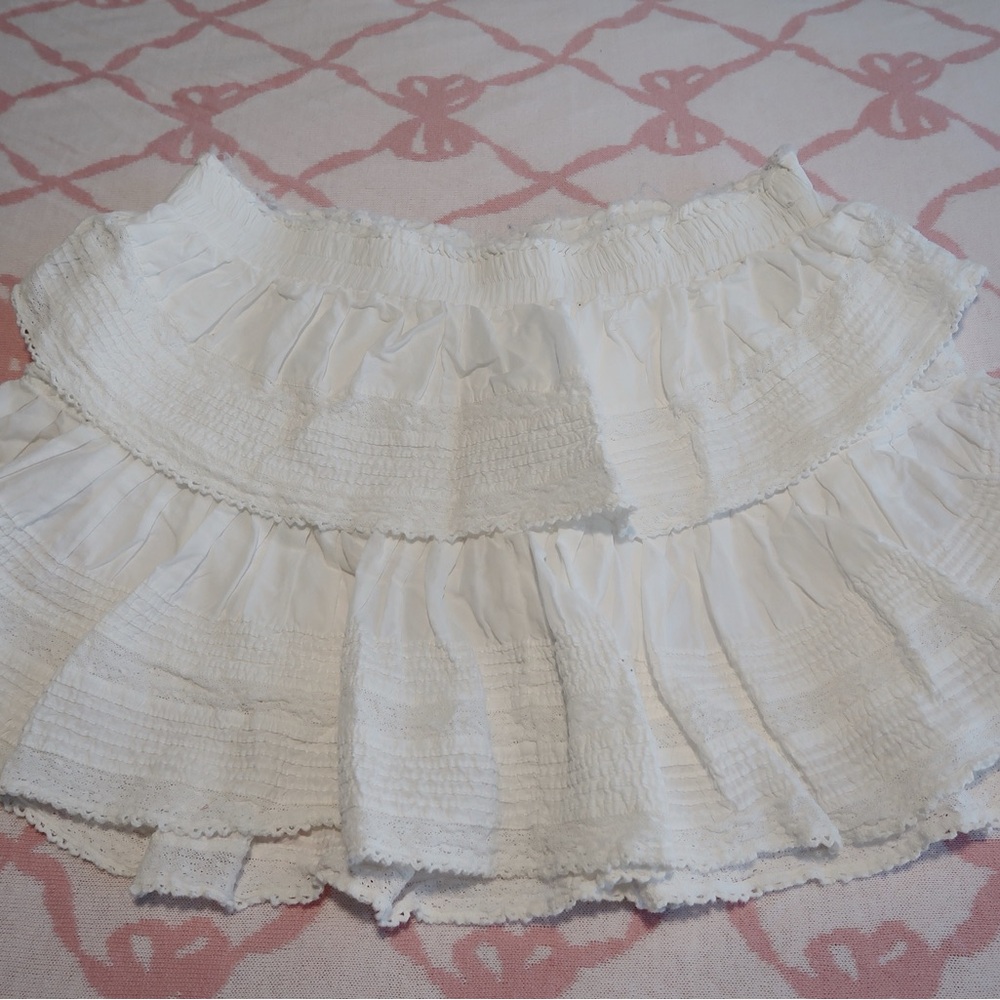 LoveShackFancy Ruffle Mini Heritage Skirt